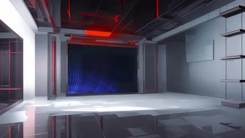 Engaging Virtual Studio Environment: Interactive Set for Multimedia News Broadcast