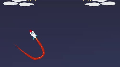 Animación de cohetes