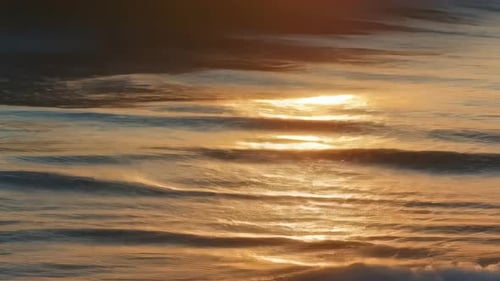 Golden sunset cloudscape