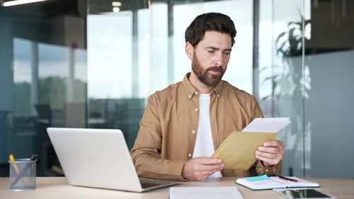 Man Receives Good News in the Office