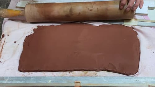 Working With Clay In Ceramic Workshop 2
