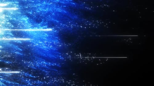 Fondo digital de partículas azules láser