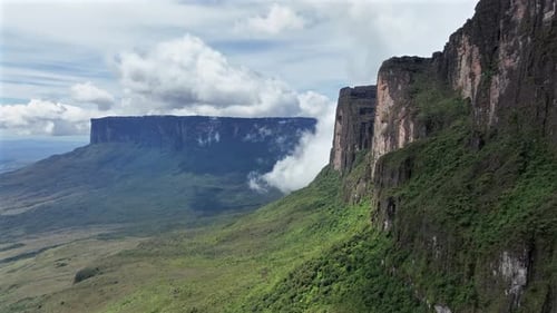 Aerial view of Mount Roraima, Venezuela.