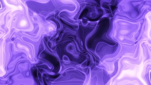 Fondo animado abstracto de ondas líquidas moradas con efectos de luz