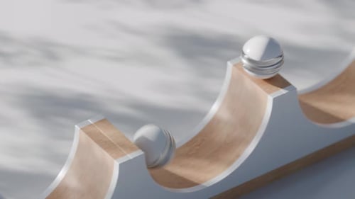 Animação 3D Slide Balls Loop