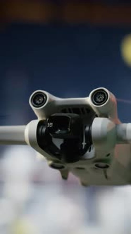 Vertical Video Engineers Technicians Using Drone for Remote Operations and Aerial Mapping