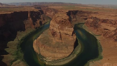 Aerial View Of Grand Canyon Horseshoe Bend And Colorado River Arizona, United States