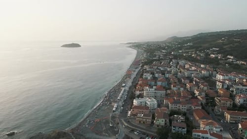 Aerial view of Diamante, Calabria, Italy