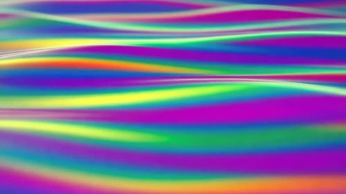 Vibrant Holographic Liquid Wave Background Motion Loop