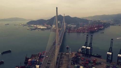 4k drone footage of a city along the coast