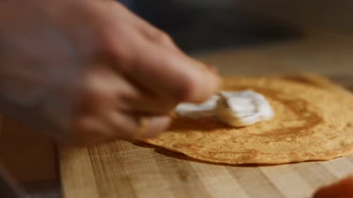 Thin Tasty Colorful Pancakes