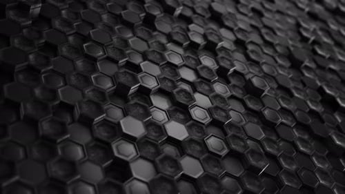 Dark Hexagon Pattern Animated Background Loop
