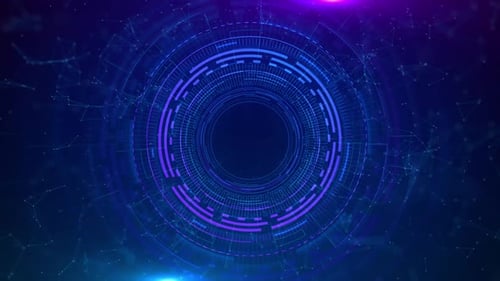 Futuristic Tech Digital High Technology Tech Pedestal Circle Hud Future Circuit Element Product