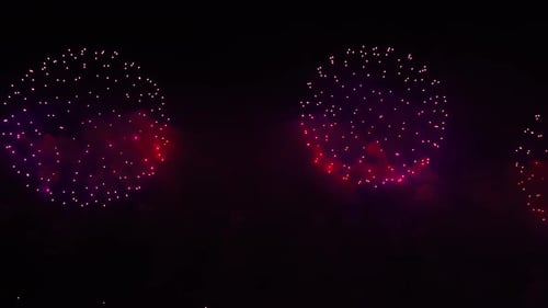 Colorful Huge Fireworks