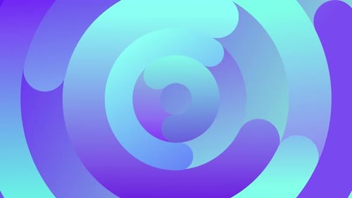 Animation d'arrière-plan bouclable de formes géométriques circulaires