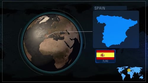 Karte von Spanien