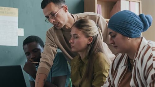 Diverse Team Working Together in Modern Workplace