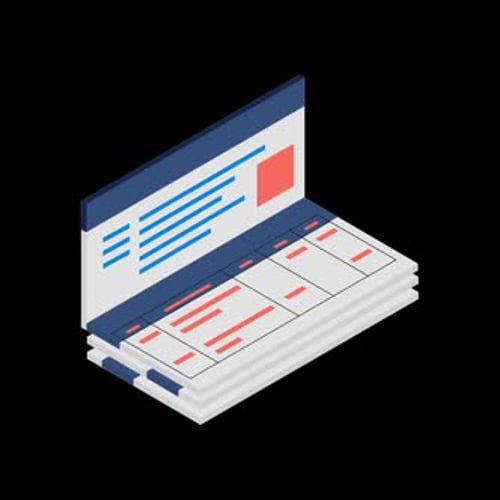 Animation de livre de comptabilité numérique