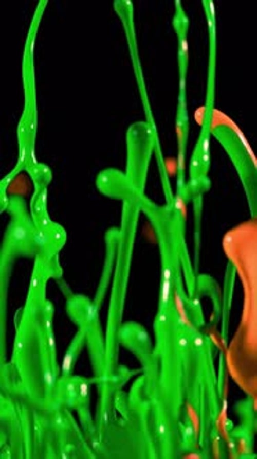 Green Ink Explosion as Background