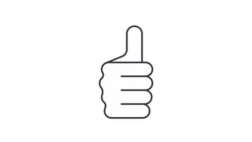 Animated Thumbs Up Icon Loop