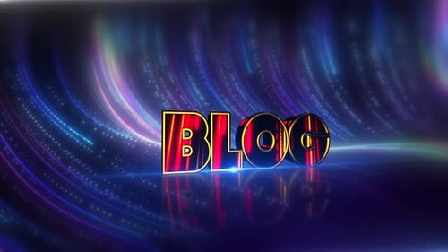 Blog Futuristic Neon Text On Cybernetic Canvas