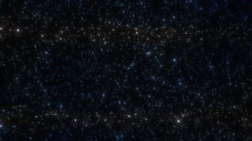 Glowing blue snowflakes snowfall blizzard abstract particles and light for Christmas