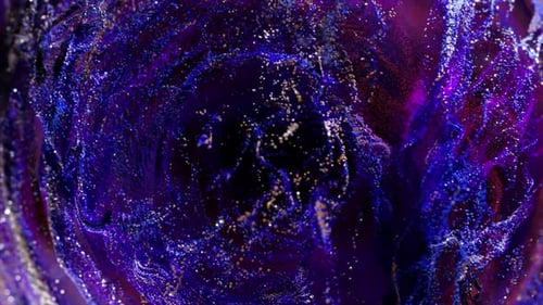 Abstract Glitter Particle Fluid Motion Background