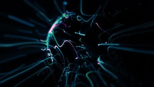 4k Ribbon Space Bewegungshintergrund