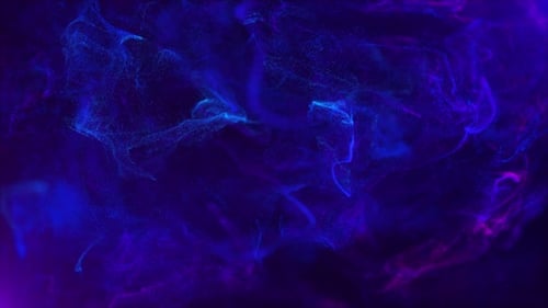 Dynamic Abstract Particle Fluid Motion Background