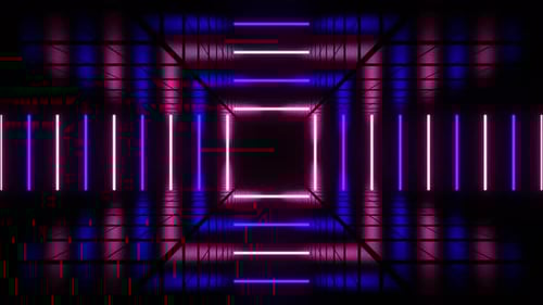 Purple And Pink Lines Move To Center Background Vj Loop In 4K