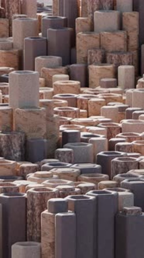 3d Animated Background of Hexagons in a Loop Satisfying Video