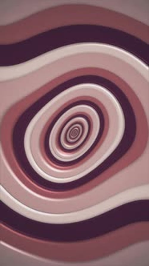 Abstract Hypnotic Wavy Tunnel Loop Background Animation