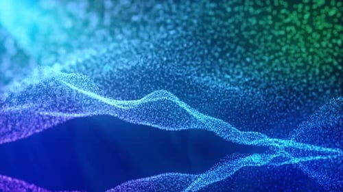 Form BFuturistic Particle Wave Background | AI & Tech Motion Design (Loop)ckground