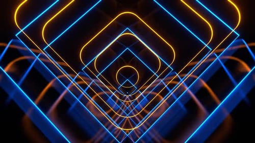 Blue And Orange Hypnotic Abstract Moving Background Vj Loop In Hd
