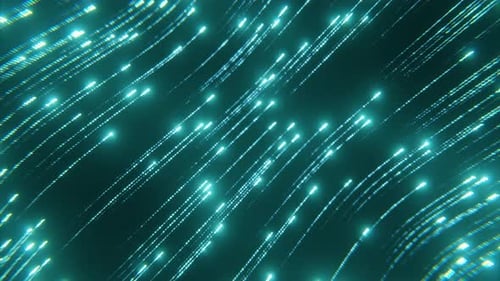 Bright stream of luminous lines. Design. Abstract information flow from luminous stream of lines.