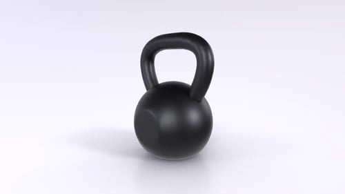 Iron Weight 3d object rotating loop