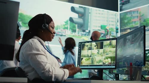 African American Operator Gathers Gps Coordinates and Data for the Government