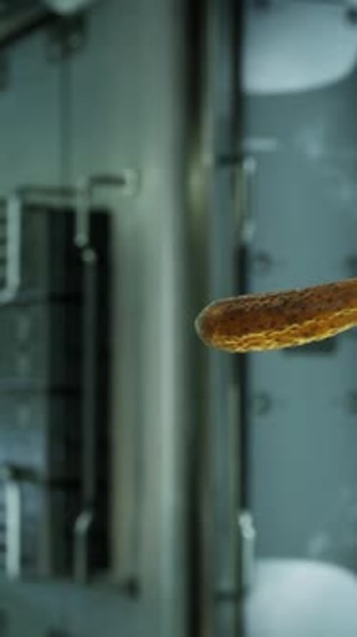 Marinated Pickled Cucumber Floating in Internation Space Station