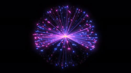 Cyber AI Brain Sphere Activity Seamless Loop