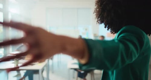 Woman Teaching Class to Students