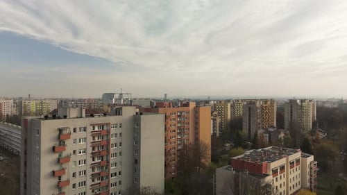 Residential Area in Krakow Aerial Shot