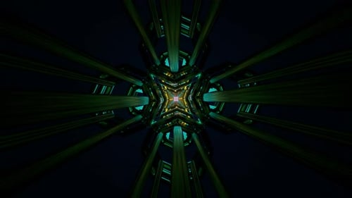 Abstract Neon Swirls in a Hypnotic VJ Loop