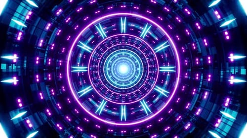 Neontunnelsystem