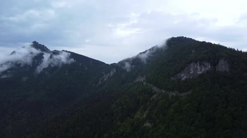 Misty Mountain Wood From Birdeye Aerial View