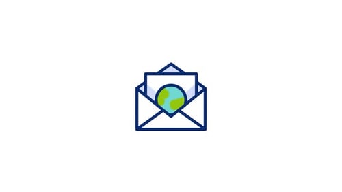 Animated Flat Design Icons for Business Communication