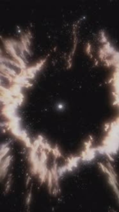 Explorez la danse vibrante de la nébuleuse cosmique et des étoiles scintillantes dans l'espace