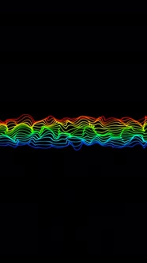 Colorful Abstract Dynamic Wavy Lines Animation
