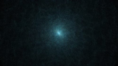 Abstract Expanding Concentric Waveforms Loop Background
