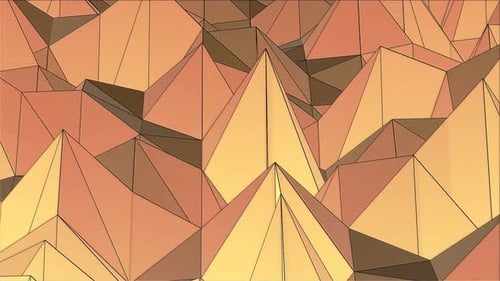 Dynamic Abstract Low Poly Geometric Background Animation