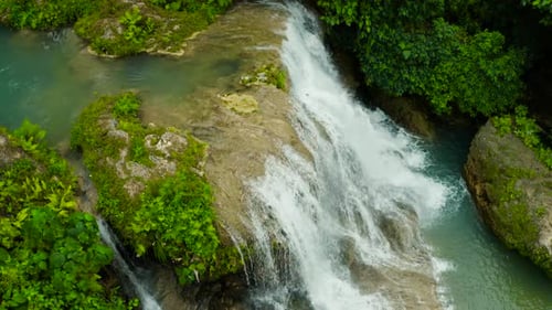 Beautiful Tropical Waterfall Philippines Cebu